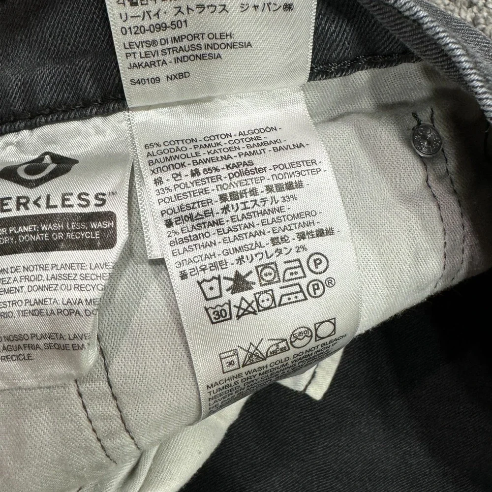 Levis Jeans Mens 38x32 Gray 541 Athletic Taper Fit Medium Wash Denim Work City